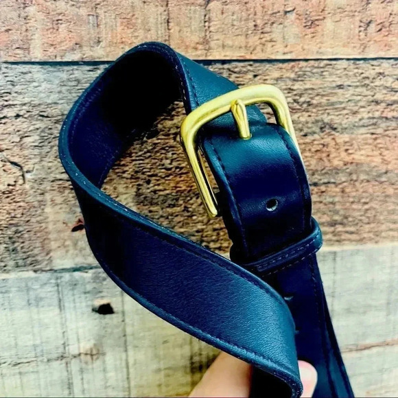 Vintage Coach Paris Large Navy Blue Bag - Picture 11 of 16